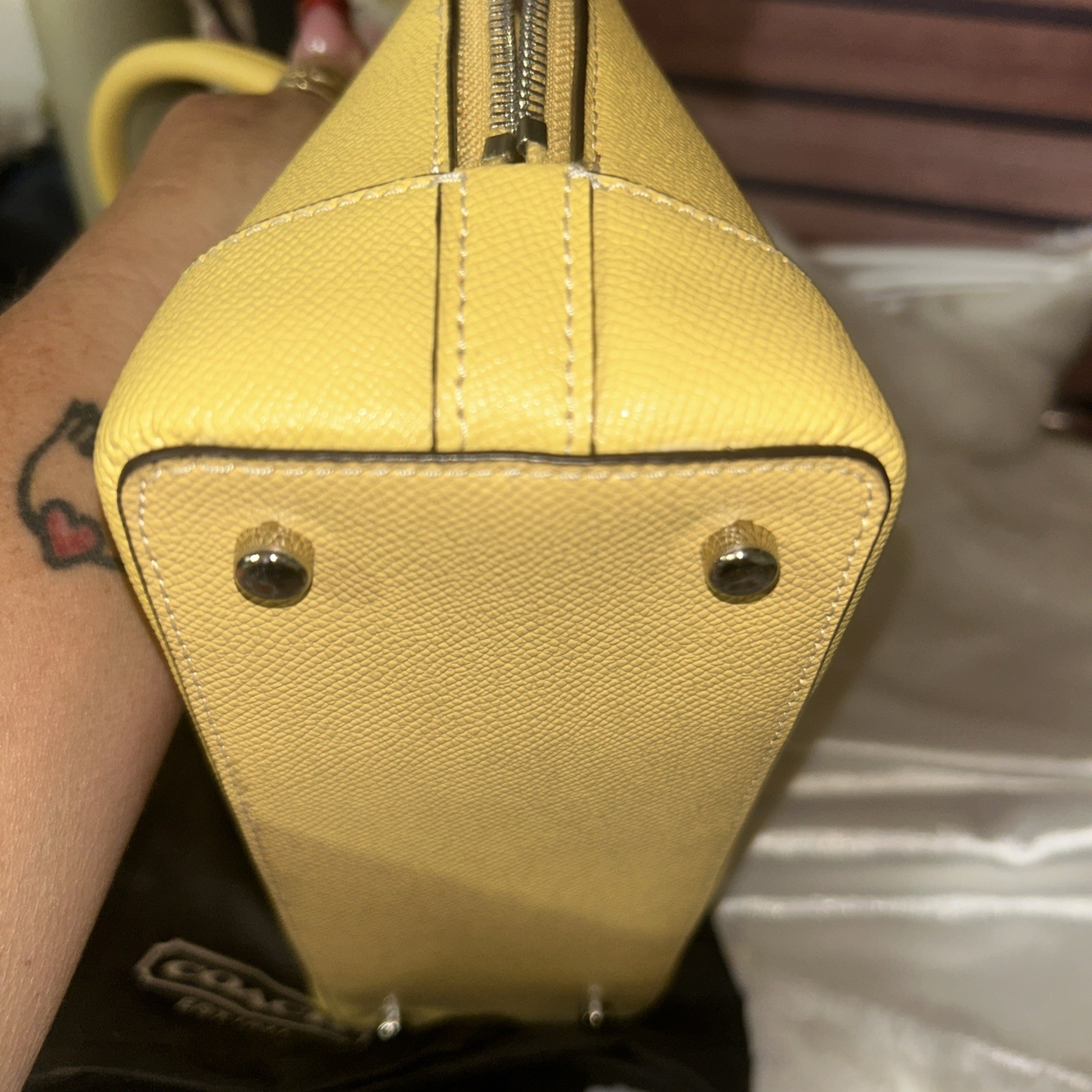 Coach 27591 Crossgrain Mini Sierra Satchel And Matching Wallet And Dust Bag