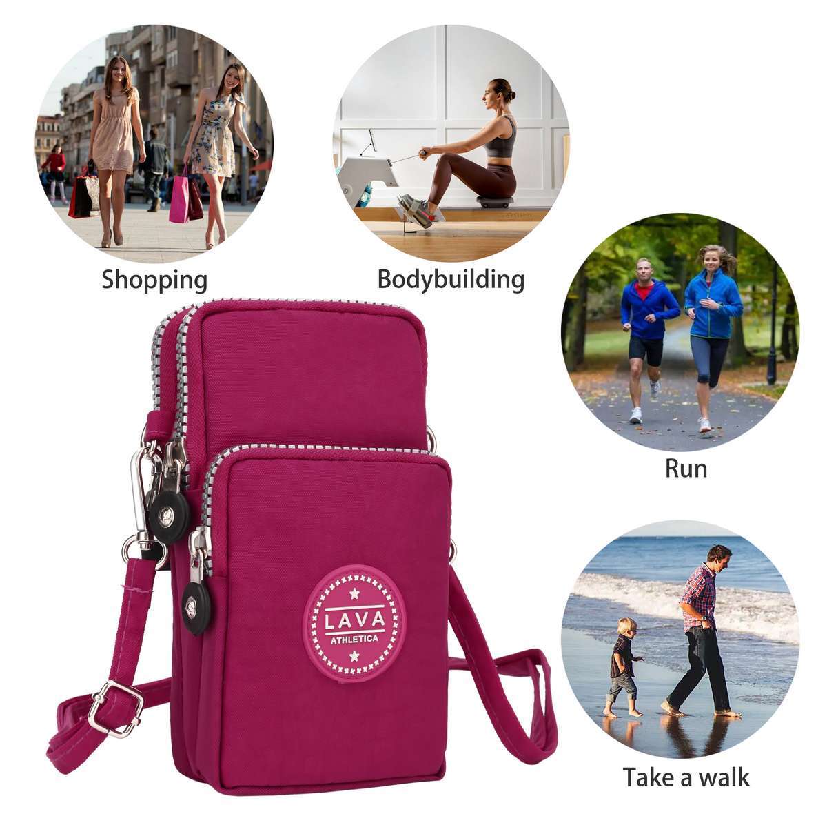 Women Small Cell Phone Purse Wallet Handbag Case Shoulder Bag Cross-body Pouch