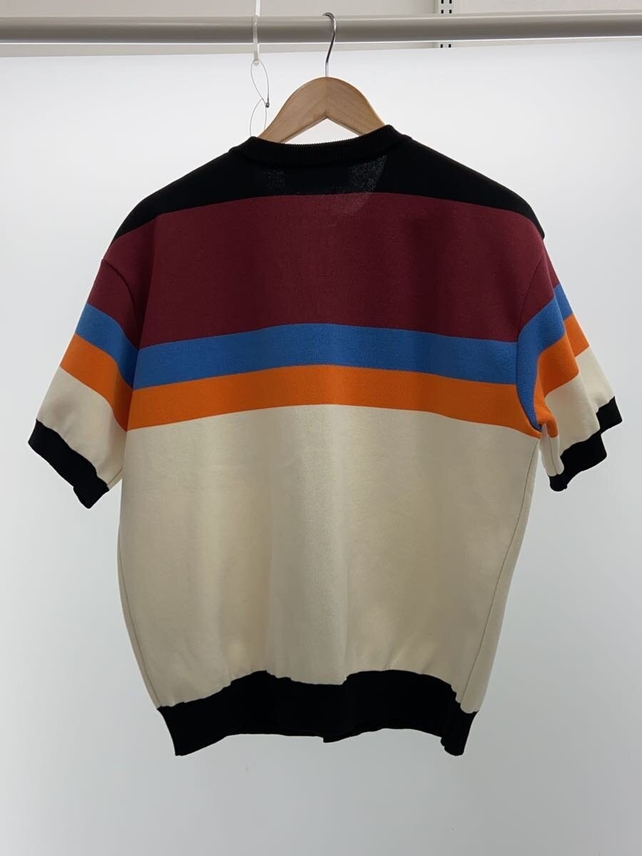 CULLNI Knit Sweater (Lightweight) Size O Cotton White Stripe 25-SS-041