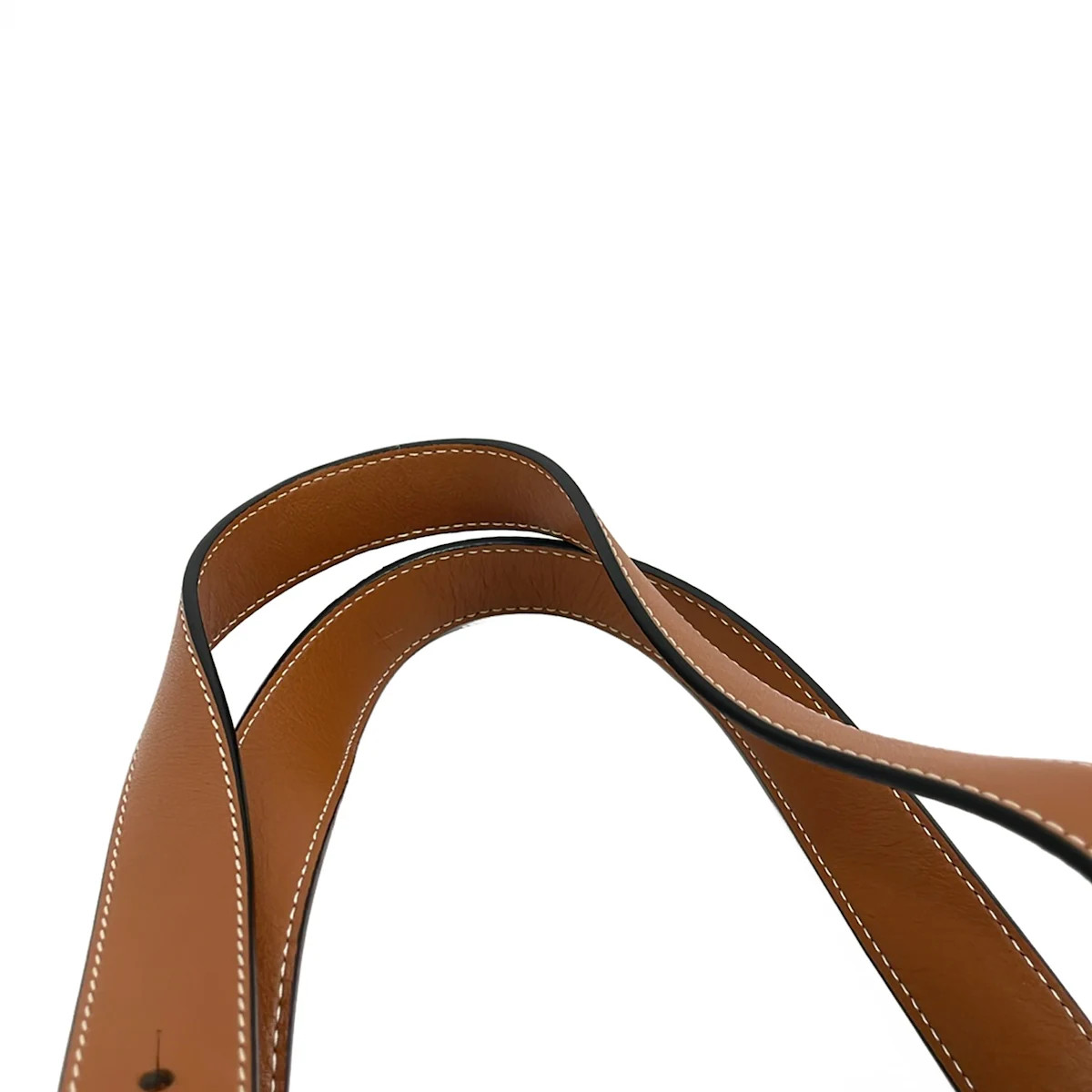 LOEWE Basket Beige Navy Brown Palm Leaf Calf Leather Tote Bag