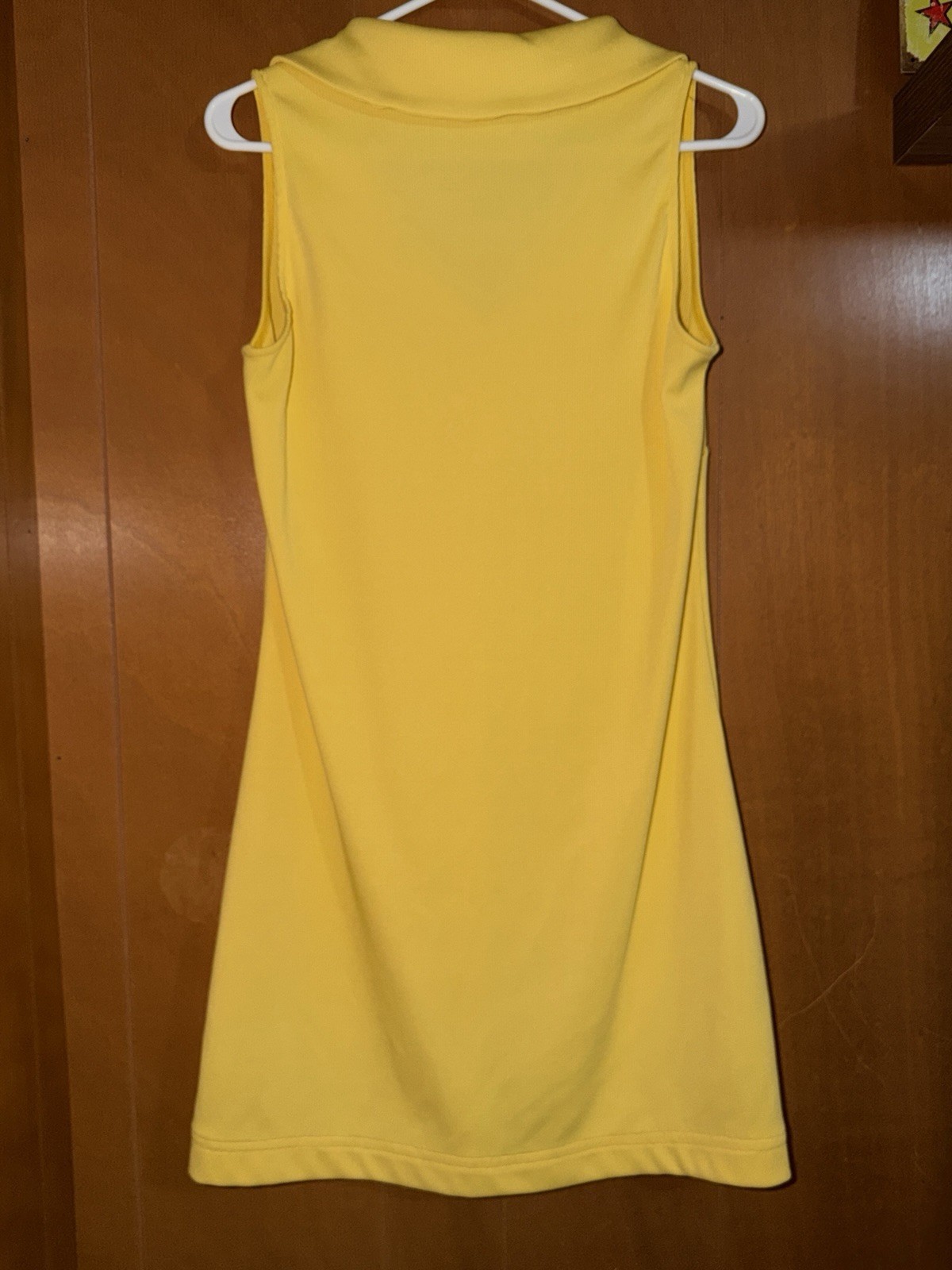 Boston Proper Sport Dress Sz M Sleeveless Yellow Stretch