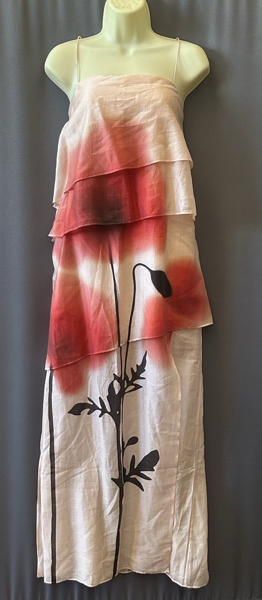 &Other Stories 100% Viscose Chiffon Printed, Fully Lined Dress, Sz 10, New