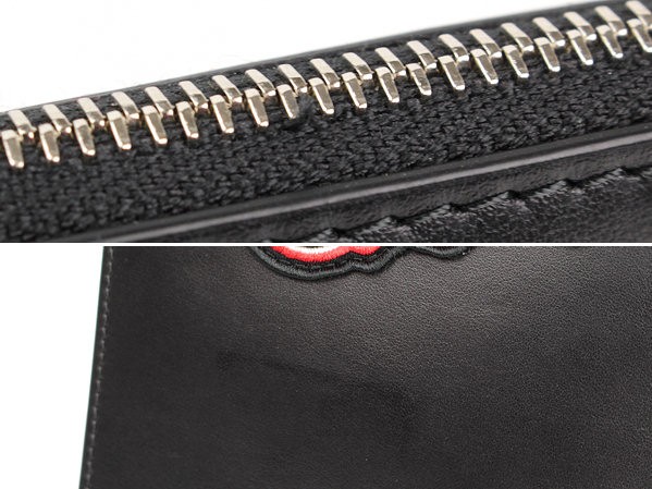 Givenchy Signature Star BC06346544 Pouch Clutch Bag Calf Leather Black