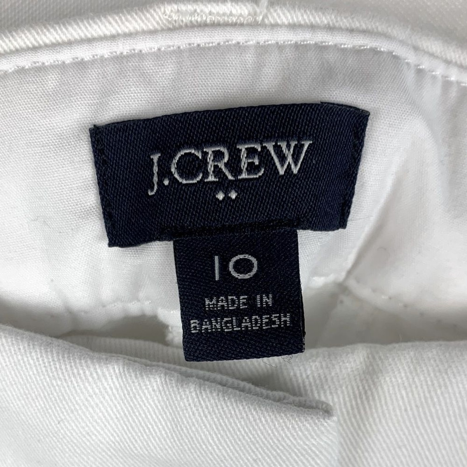 J. Crew 3.5″ Classic Chino Short in Crisp White, Size 10