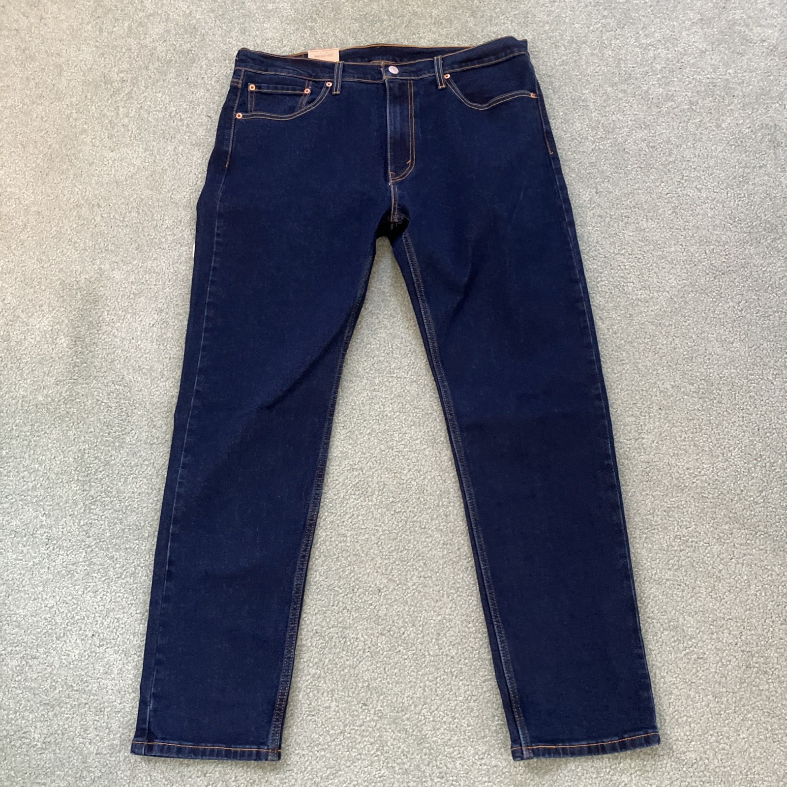 NWT Men’s Levi’s 502 Taper Stretch Dark Blue Jeans Size 36”x32”