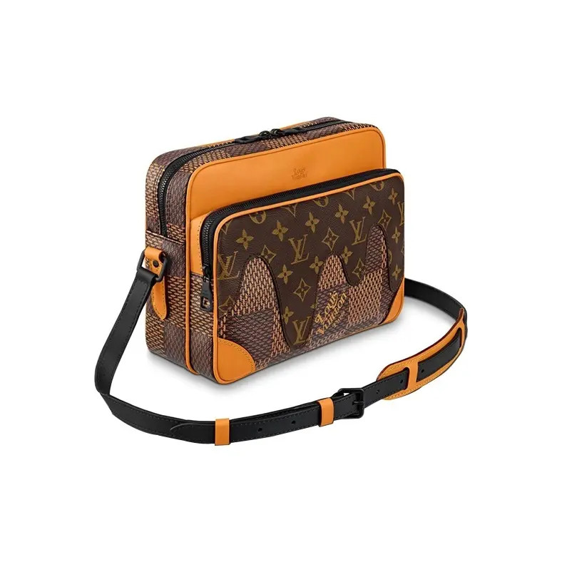 LOUIS VUITTON xNigo Square Grid Print Crossbody Bag Men’s 11.4×4.7×8.6 in