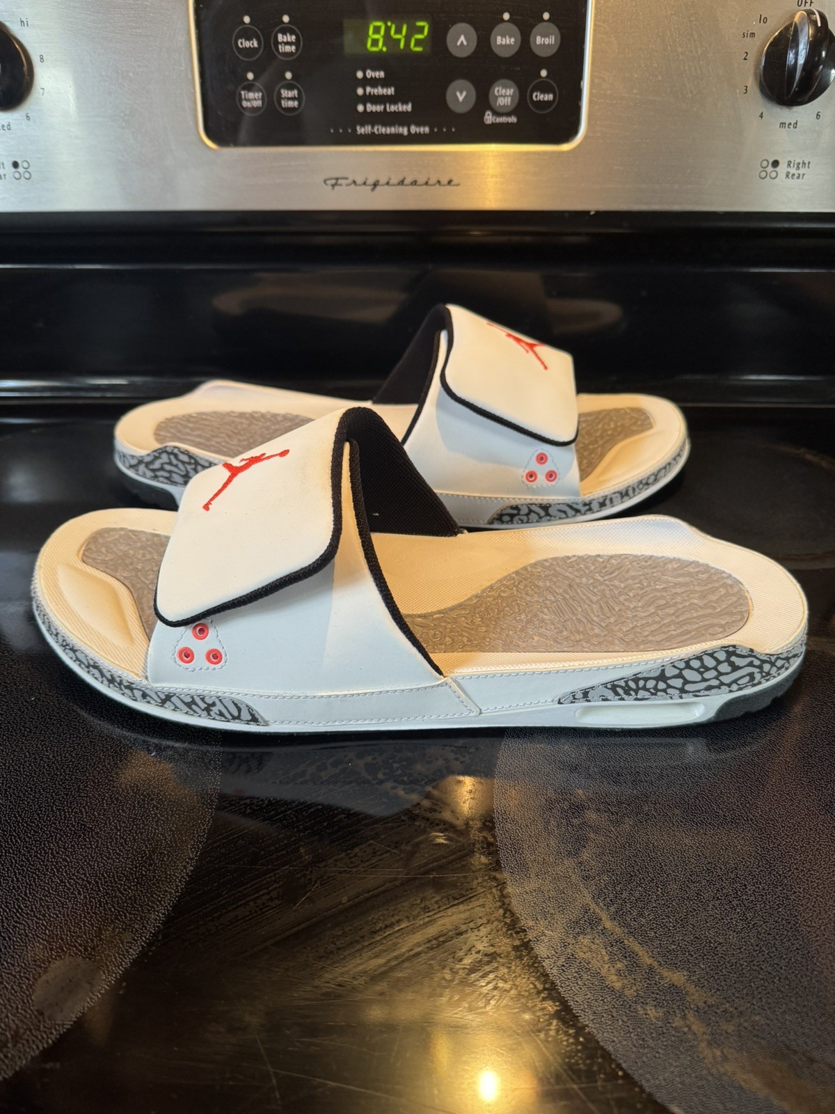 Size 15 – Air Jordan 3 Retro Slides Sandals White Infrared 428789-106