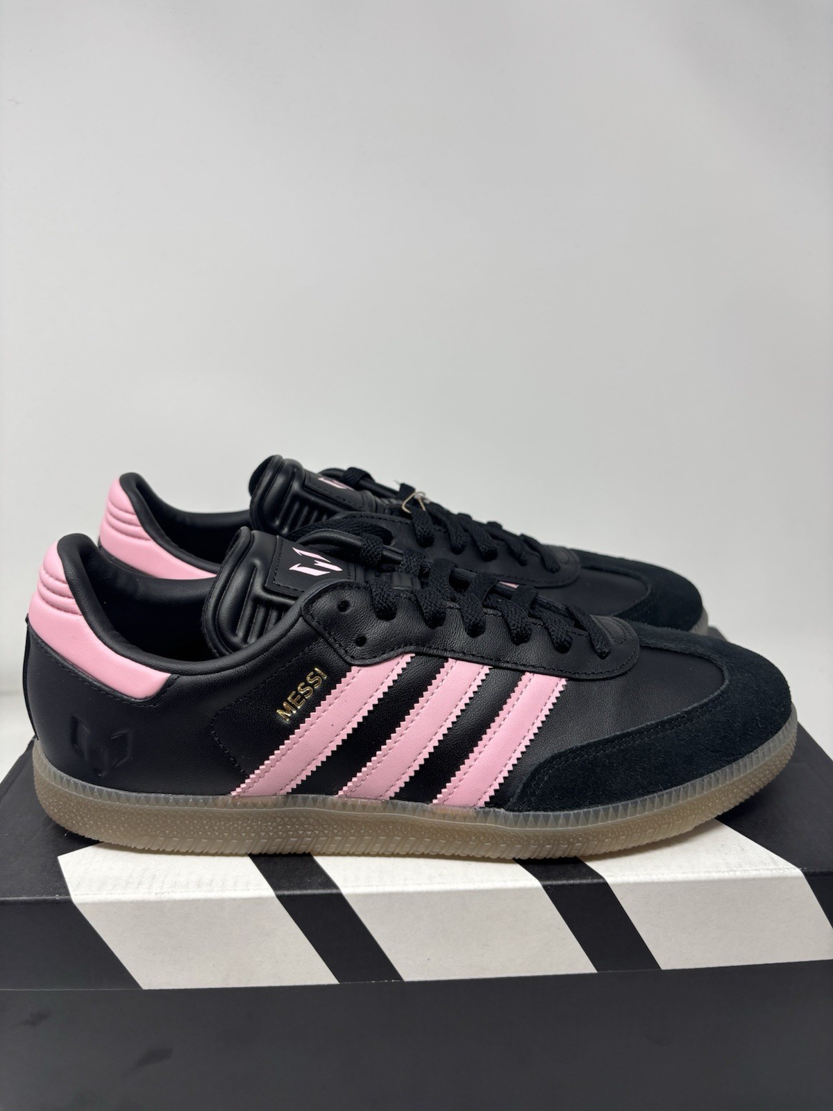 Adidas Samba Messi Black Pink Gum Soccer Shoe JP7845 Men’s Sizes
