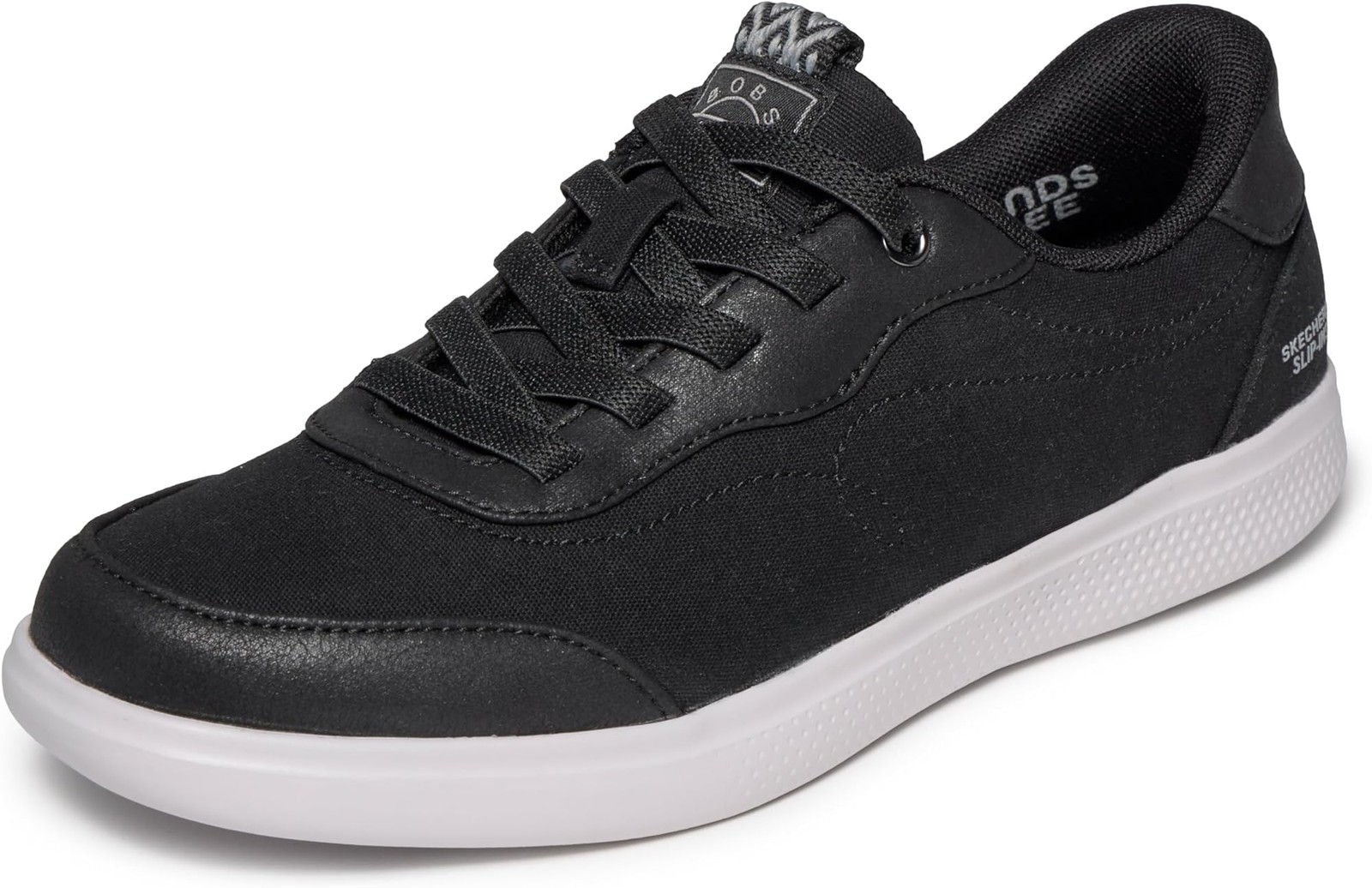 Skechers Women’s Bobs Skip Cute – City Stride – Black – 6 B – Medium