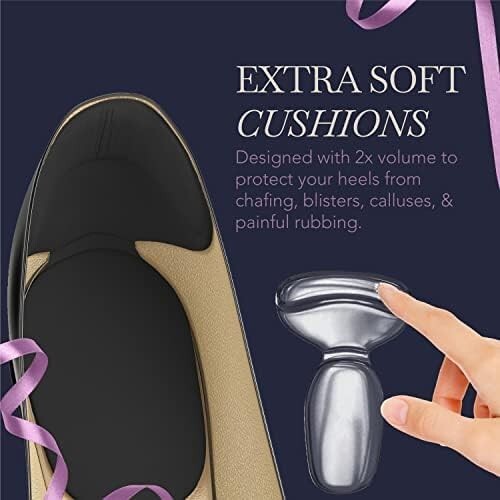 Ballotte Silicone Heel Protector, Heel Grips/Heel Pads for Shoes Natural .8 Pack