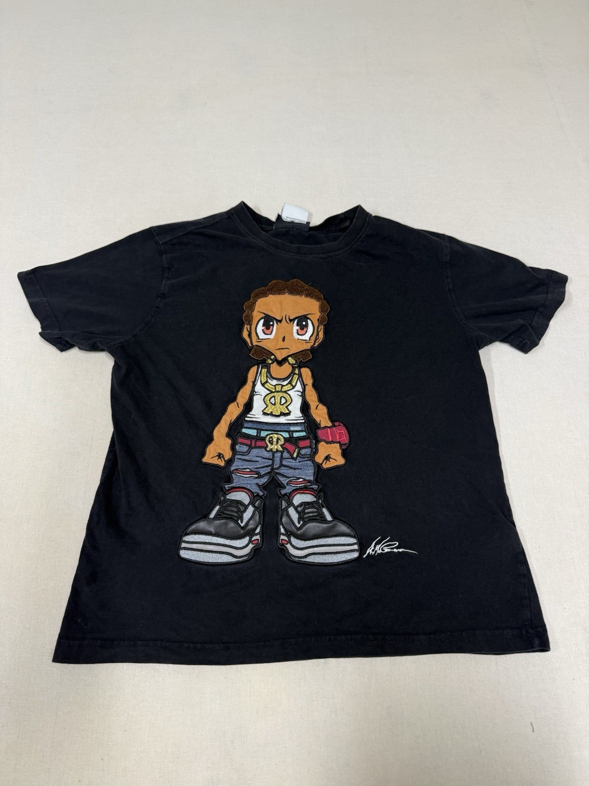 De Kryptic Boondocks Mens Shirt L Stitched Riley Adult Swim Cartoon Y2K 108