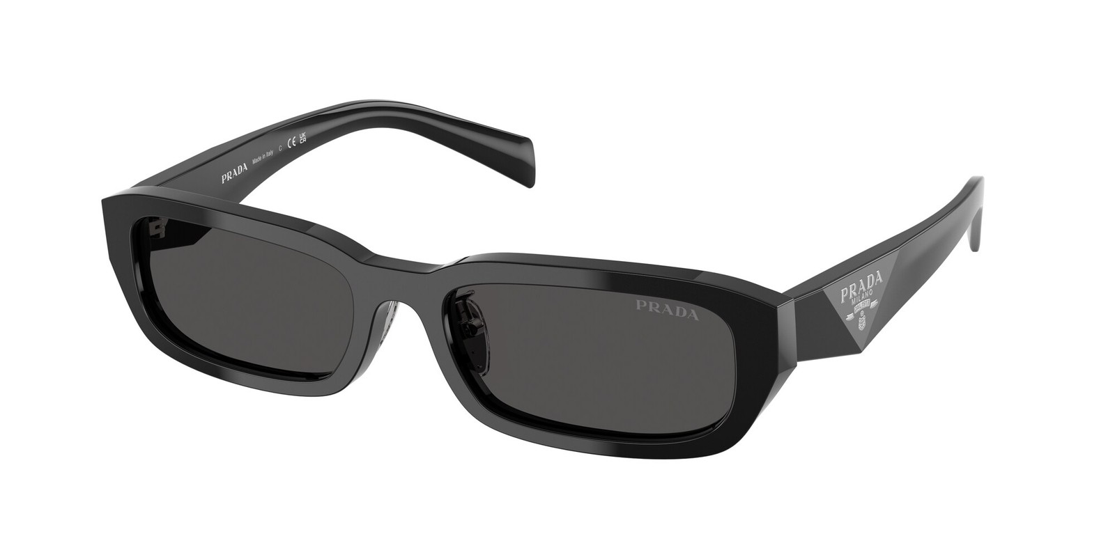 PRADA PR B06SF 16K08Z Black Dark Grey 55 mm Women’s Sunglasses