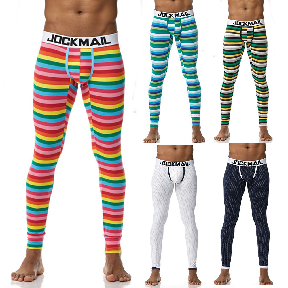 JOCKMAIL Long Johns Bottoms Thermal Underwear Mens Leggings Under Wear Pants US