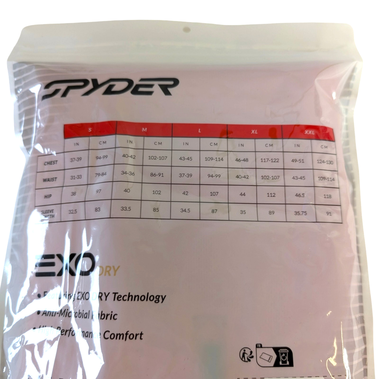 Spyder Mens Large Red Charger 1/2 Zip Sport Layer Thermo Stretch Pullover Shirt