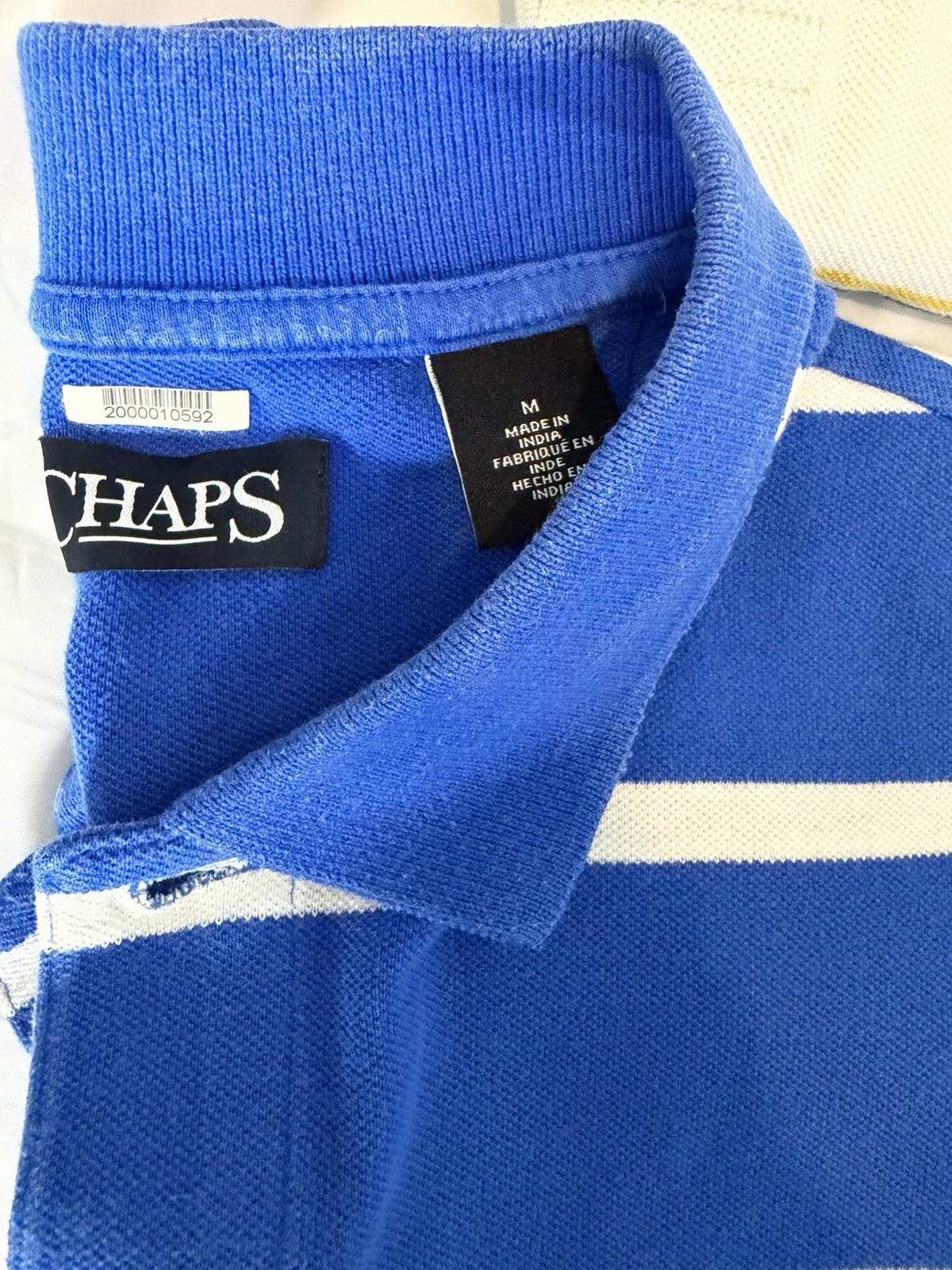 Vintage Chaps T Lauren Mens M Short Sleeve Striped Polo 80’s -90’s Golf Preppy