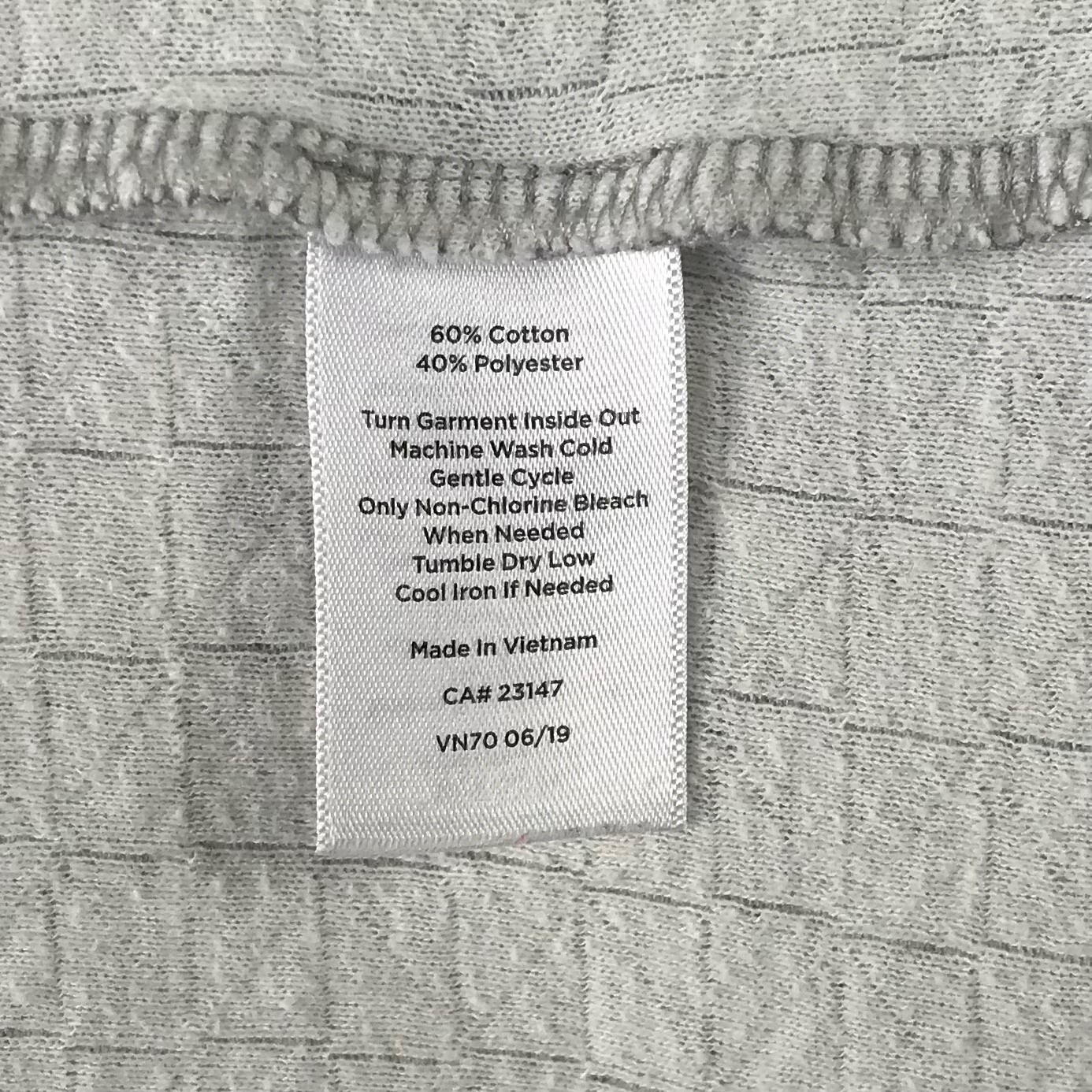 T By Talbots Womens Top Tunic Sweater Sweatshirt M Gray Cowl Neck Drawstring