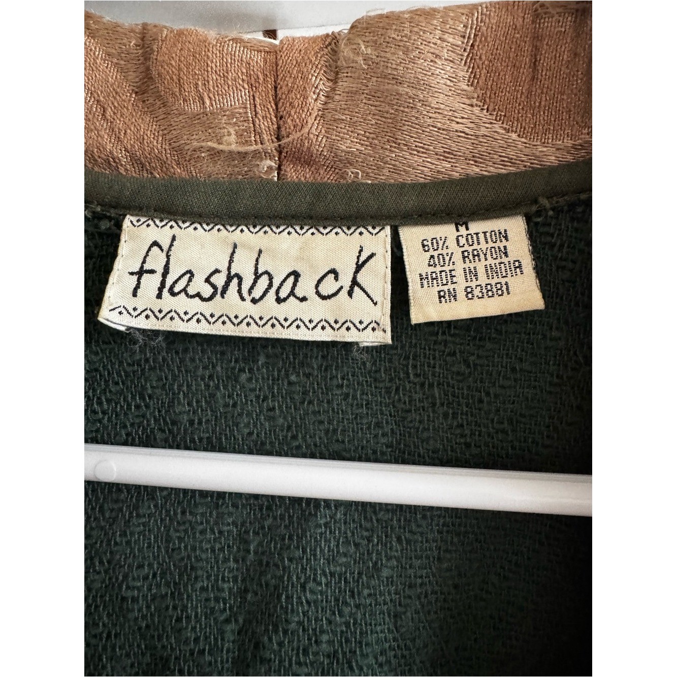 Vintage 90s Flashback Cropped Tapestry Jacket M Southwestern Kilim BOHO blazer