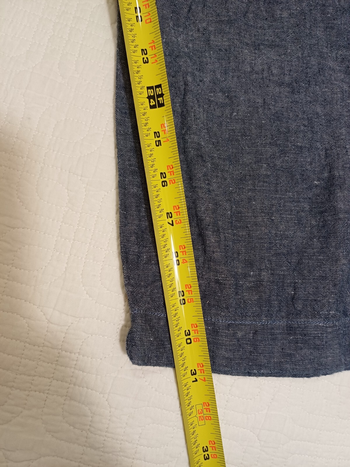 J Crew Pants Mens 38×31 Blue Linen Blend The Sutton Slim Straight Chino Trousers