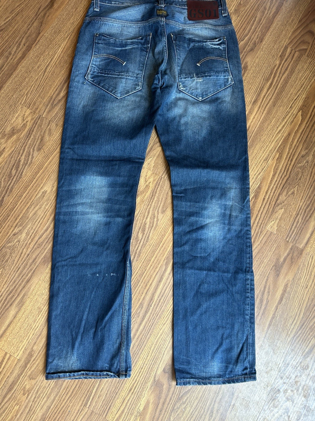 G Star Mens Blue Jeans Bottoms 34×34 Mens Clothing