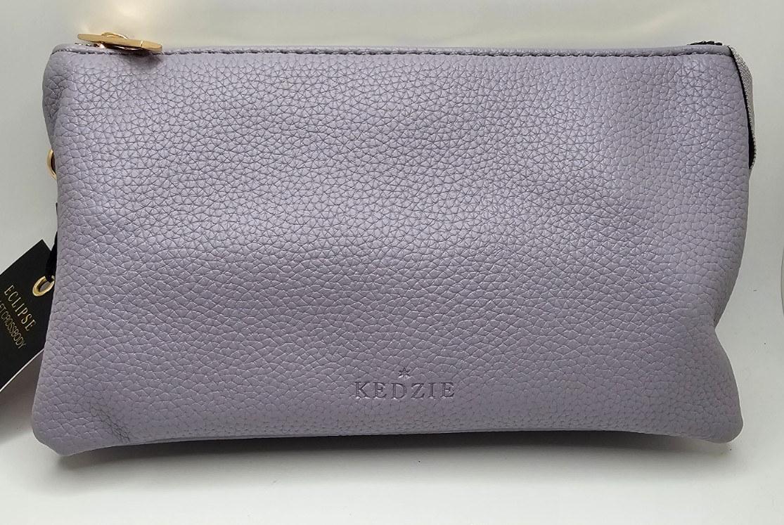 Kedzie Eclipse Wallet Crossbody Butter Soft Pebble Leather Various colors NWT