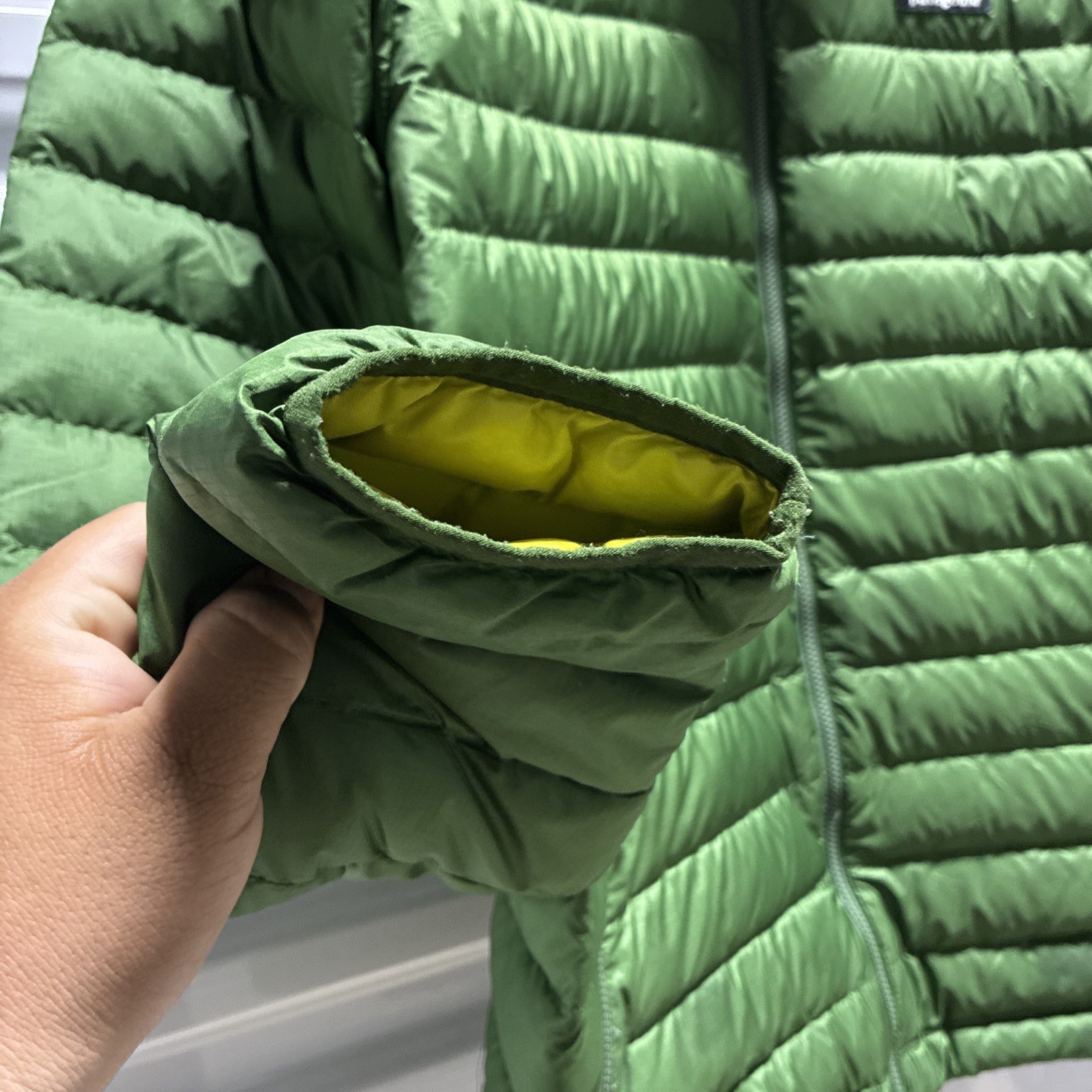 Patagonia Down Sweater Jacket Insulated Mens Green Nano Puff Puffer (SEE PICS)