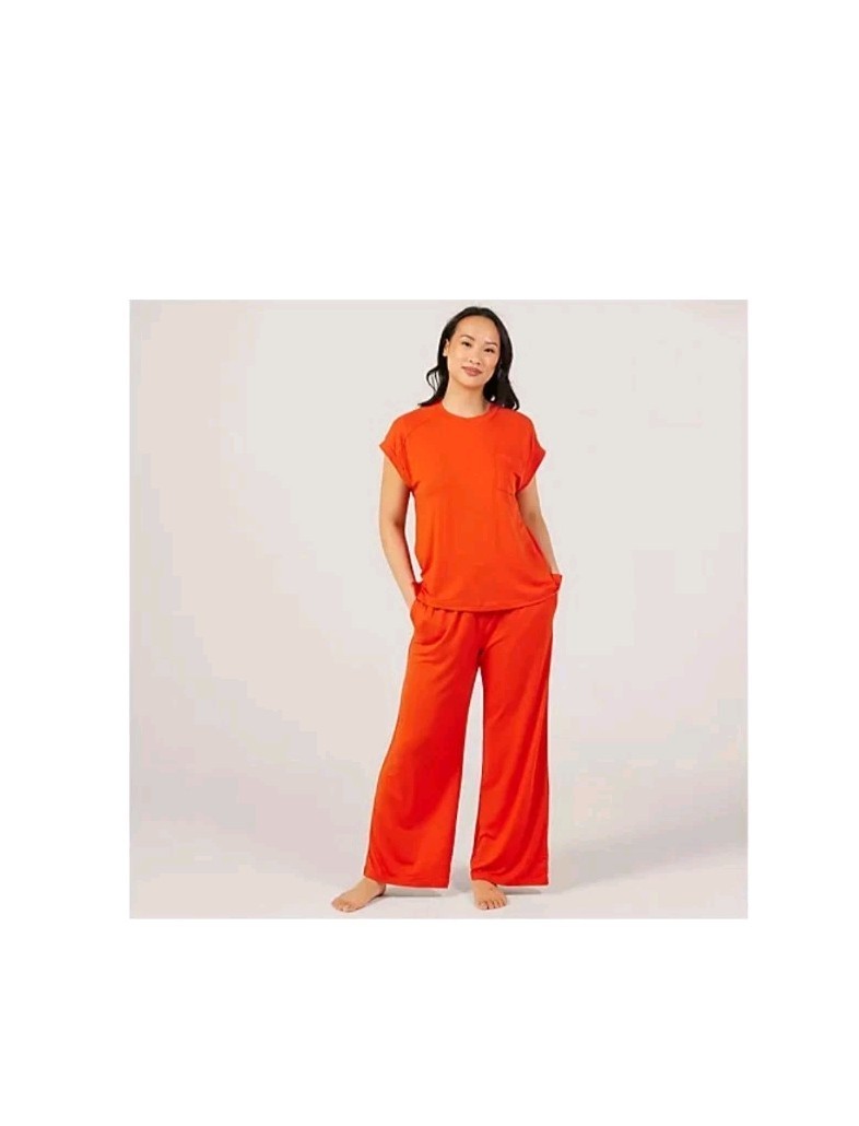Cozee Home Silky Soft PJ Set In Red Size Medium BNWT QVC RRP £24