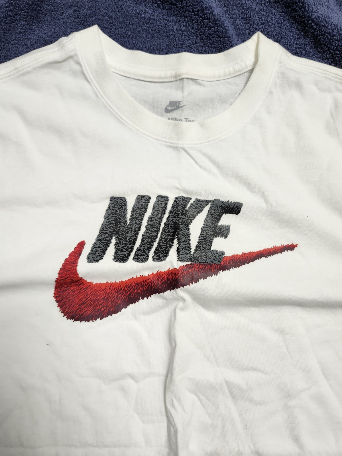 Nike Men’s T-Shirt Athletic Logo Swoosh Printed Active Short Sleeve Tee