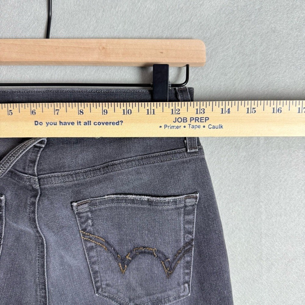 Edwin Bree Slim Straight Raw Hem Jeans Black Women’s Size 26