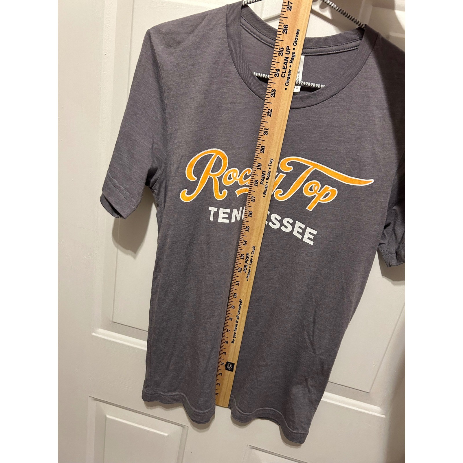 Bella Canvas Rocky Top Tennessee Graphic T-Shirt Gray Short Sleeve Small