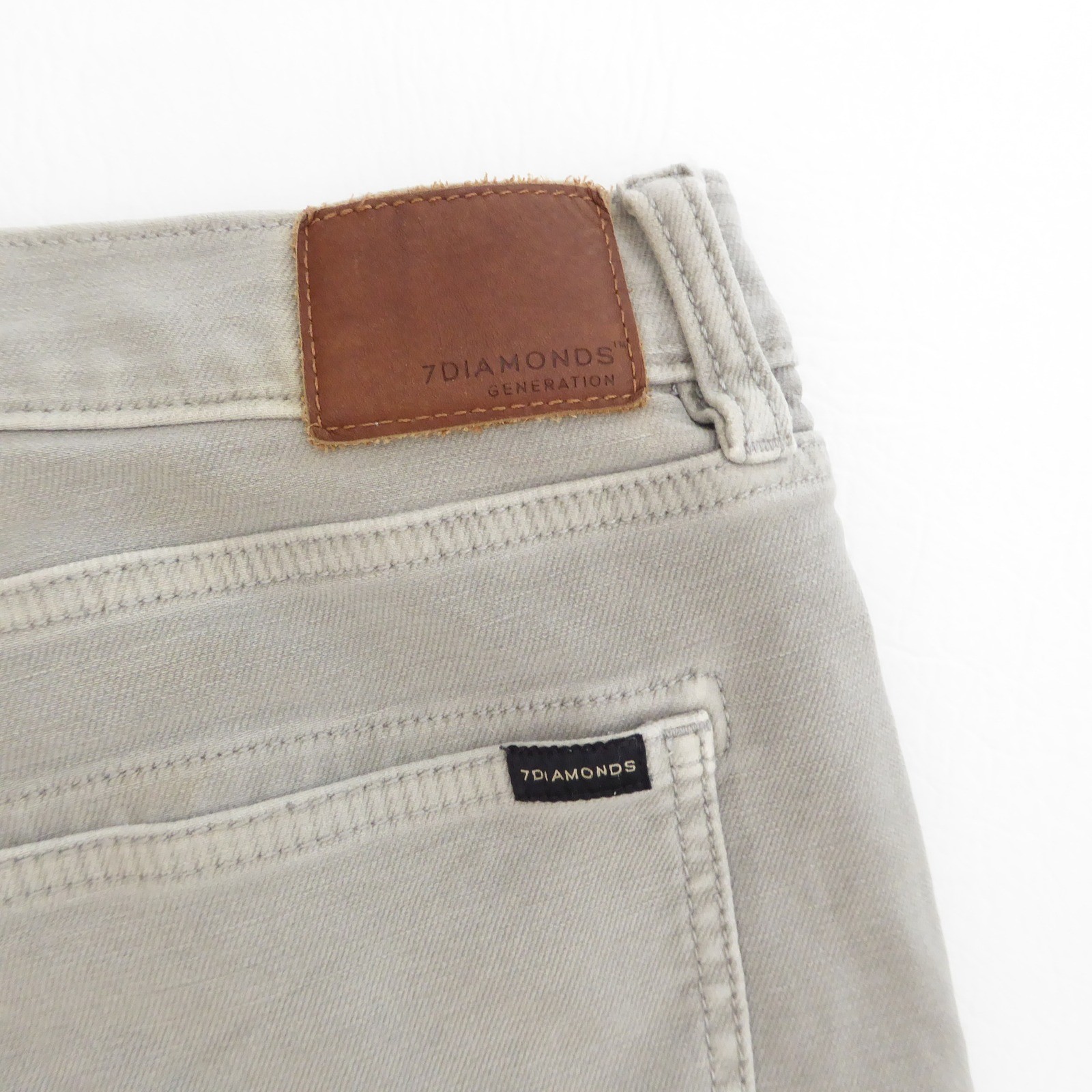 7 Diamonds STP-1259 Mens Generation 5 Pocket Jeans Pants Gray Size 34×29 HEMMED