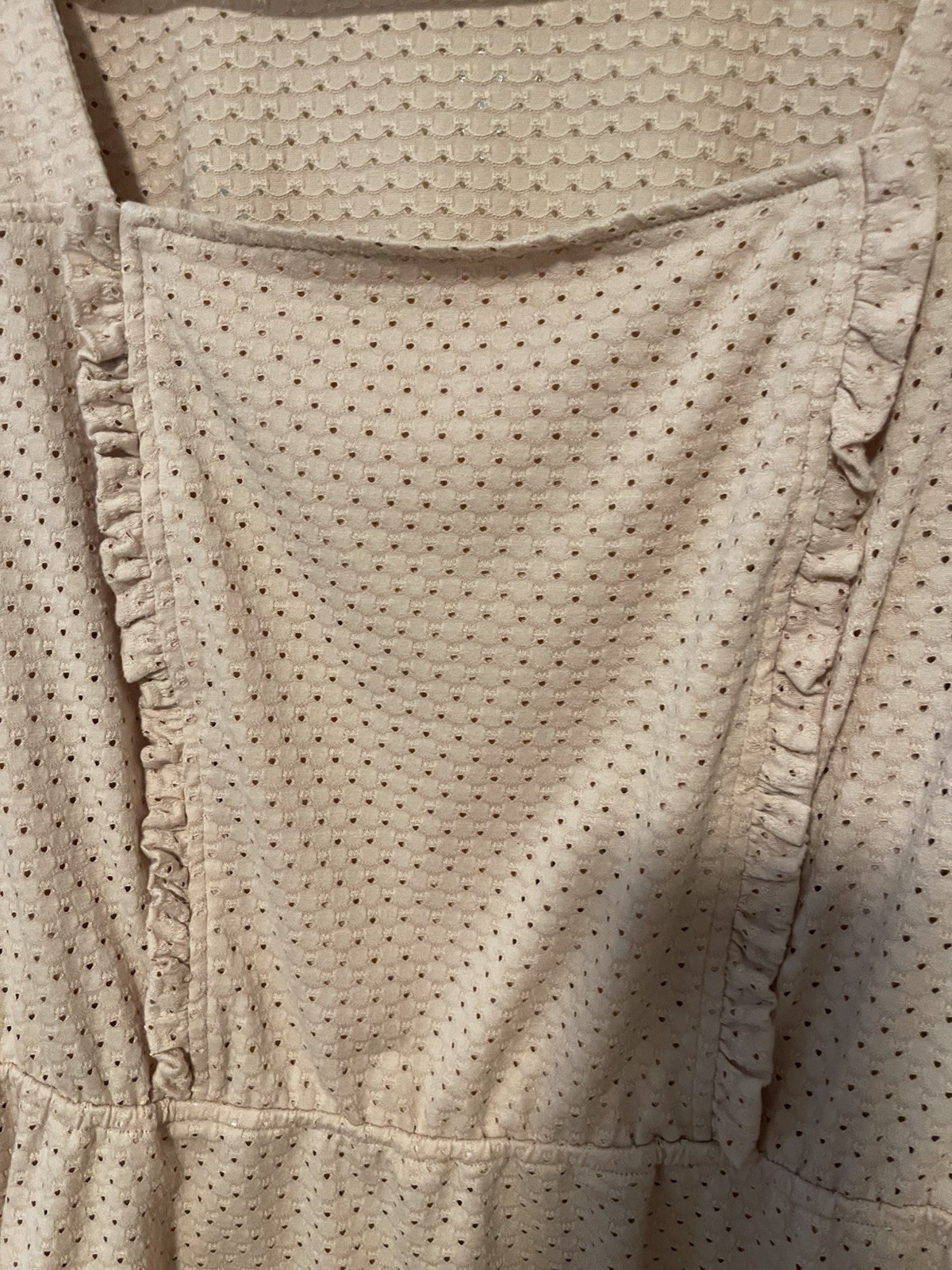 Cato Est 1946 Long Sleeve~Ruffle Front~Lightweight XL Size Blouse~