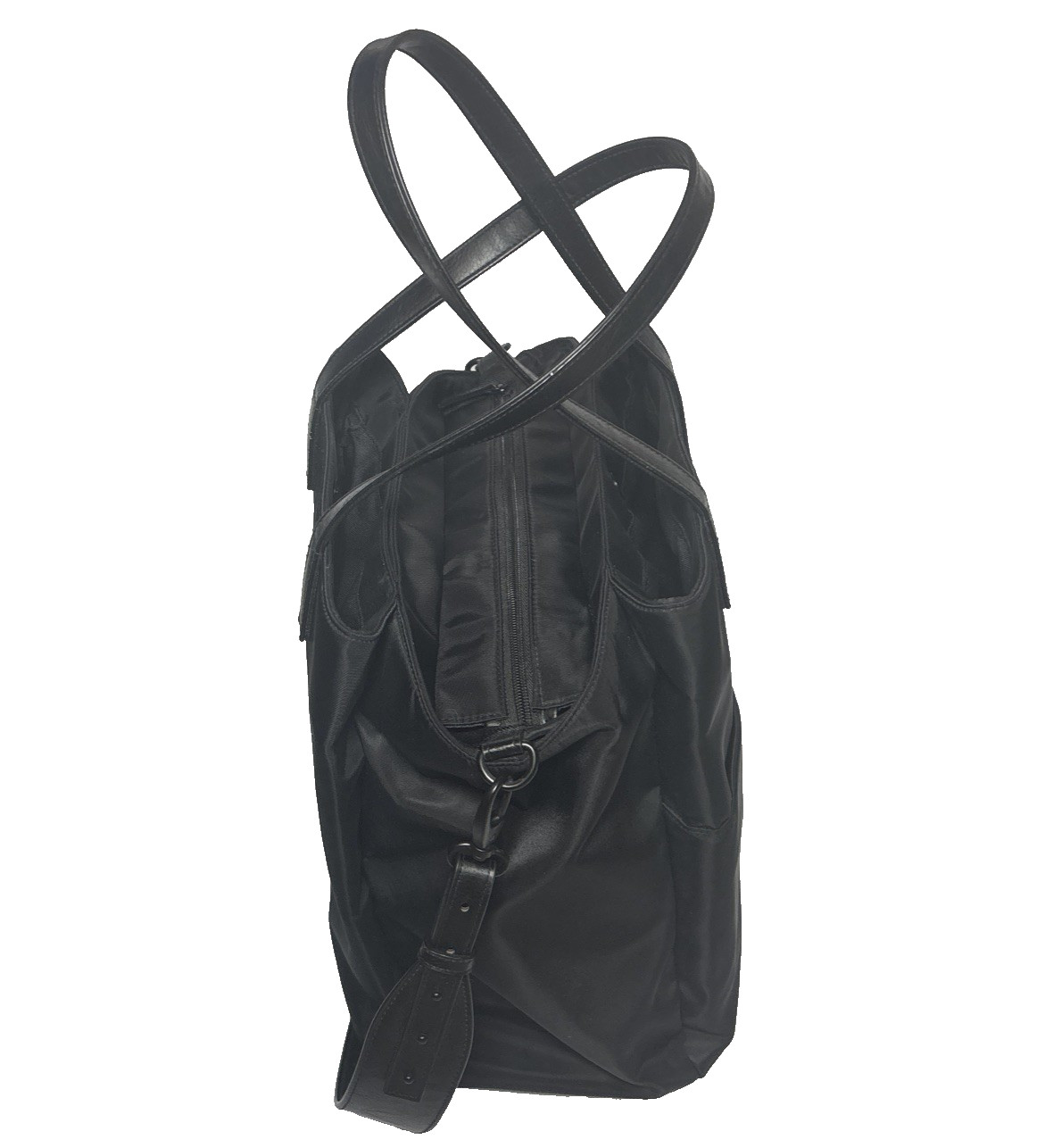 Beis Commuter Tote Black, Removable Shoulder Strap And Accessory Pouches