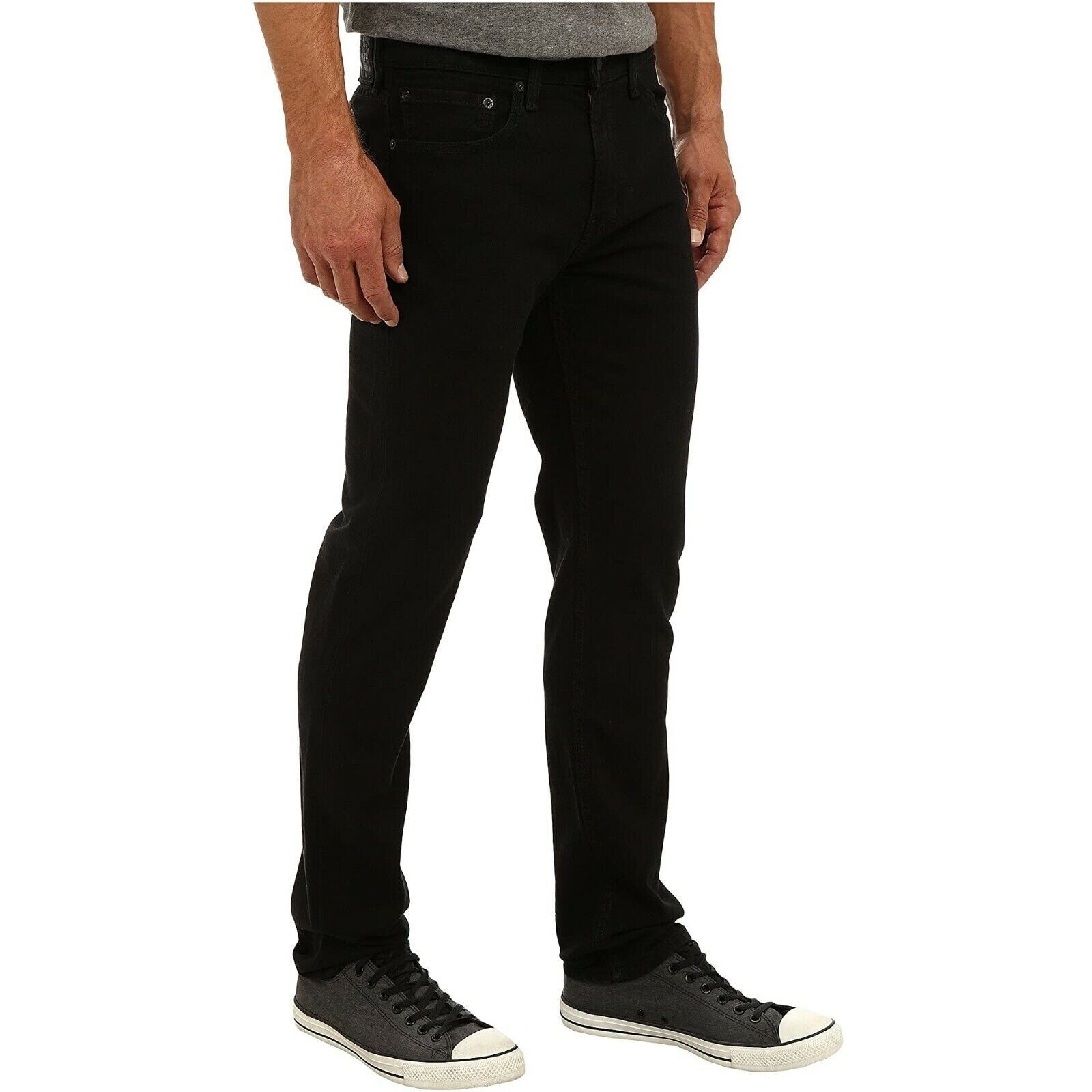 Levi’s 511 Men’s Slim Fit Stretch Sits Below Waist Jeans, Black, Size 30×29