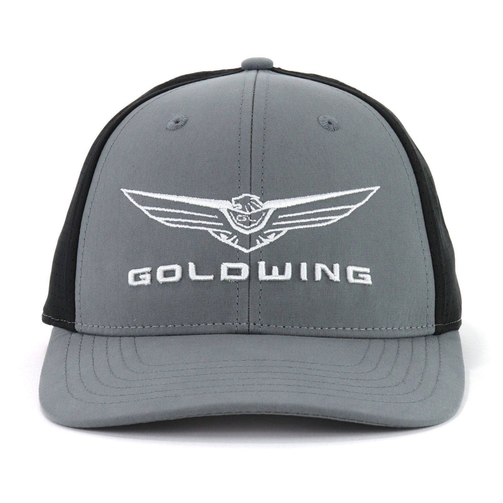 Honda Goldwing Excursion Gray w/ Black Mesh Baseball Hat Ball Cap Embroidered