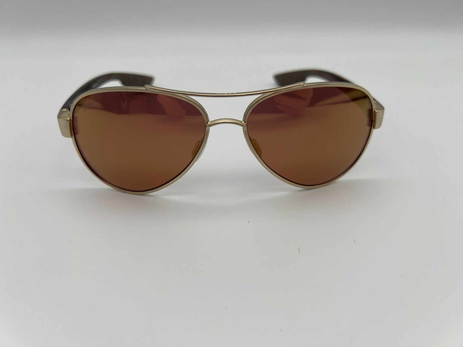NEW Costa Del Mar LORETO Polarized Sunglasses Brushed Gold/Gold Mirror Glass 580