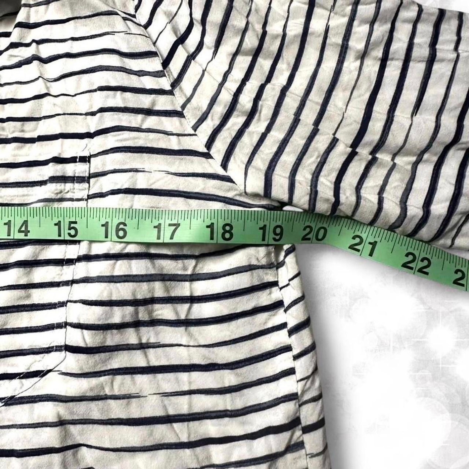 Y2K style striped long sleeve button up top. Grunge boho