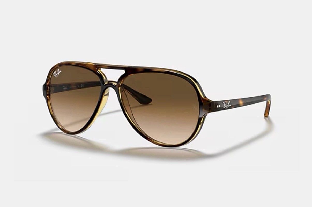Ray-Ban RB4125 710/51 Aviator Sunglasses – Matte Havana