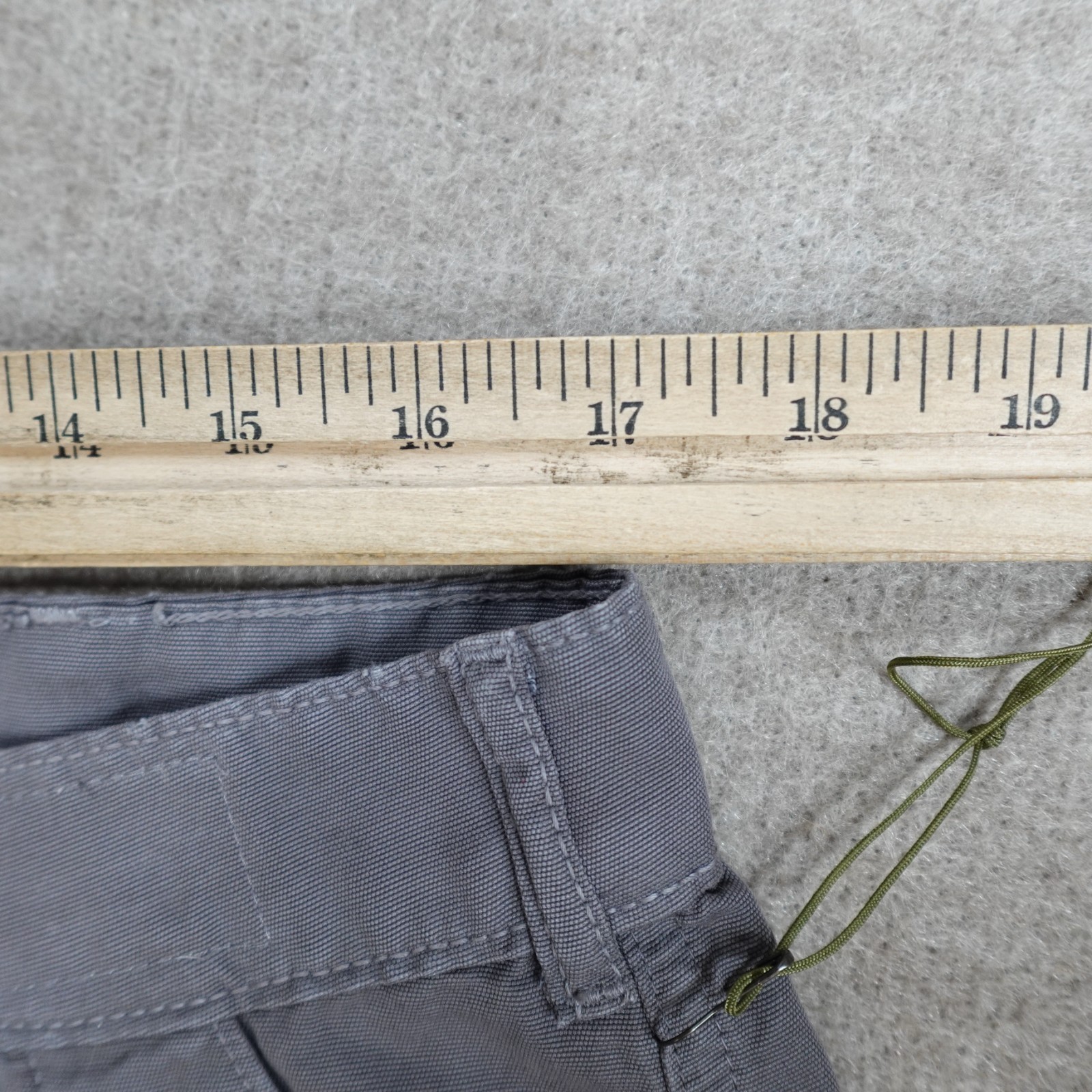 Ever Shorts 34 Gray Solid 7″ in Cotton Banning 8.5″ in Made in USA NEW