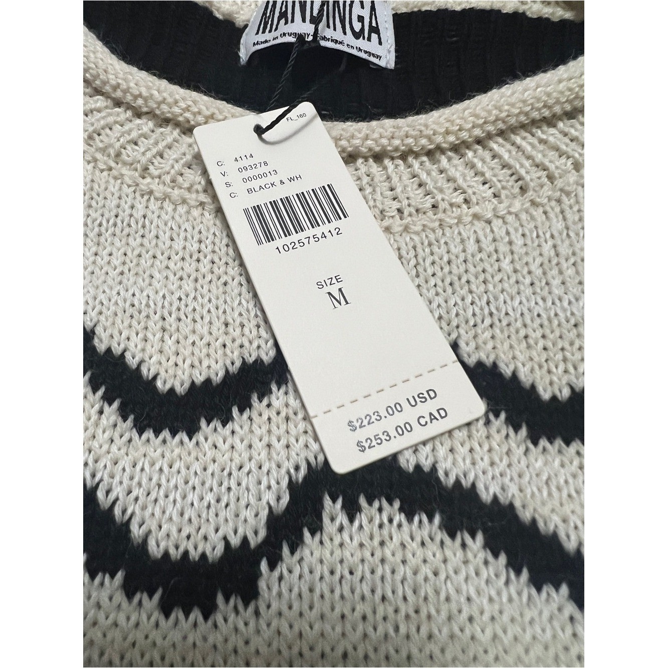 NEW Anthropologie Mandinga Kappa Knitted Sweater Sz Medium Cream Roll Neck Wool