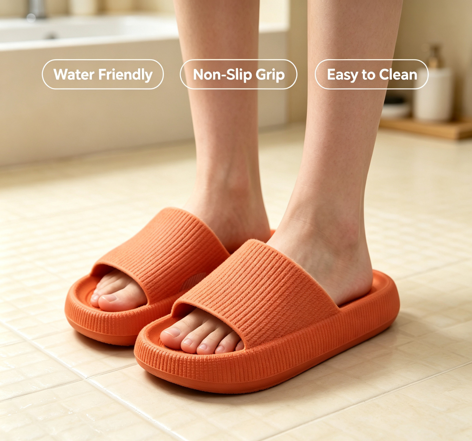 EVA Cloud Slides Sandals Ultra Soft Non Slip Shower Slippers Home Shoes