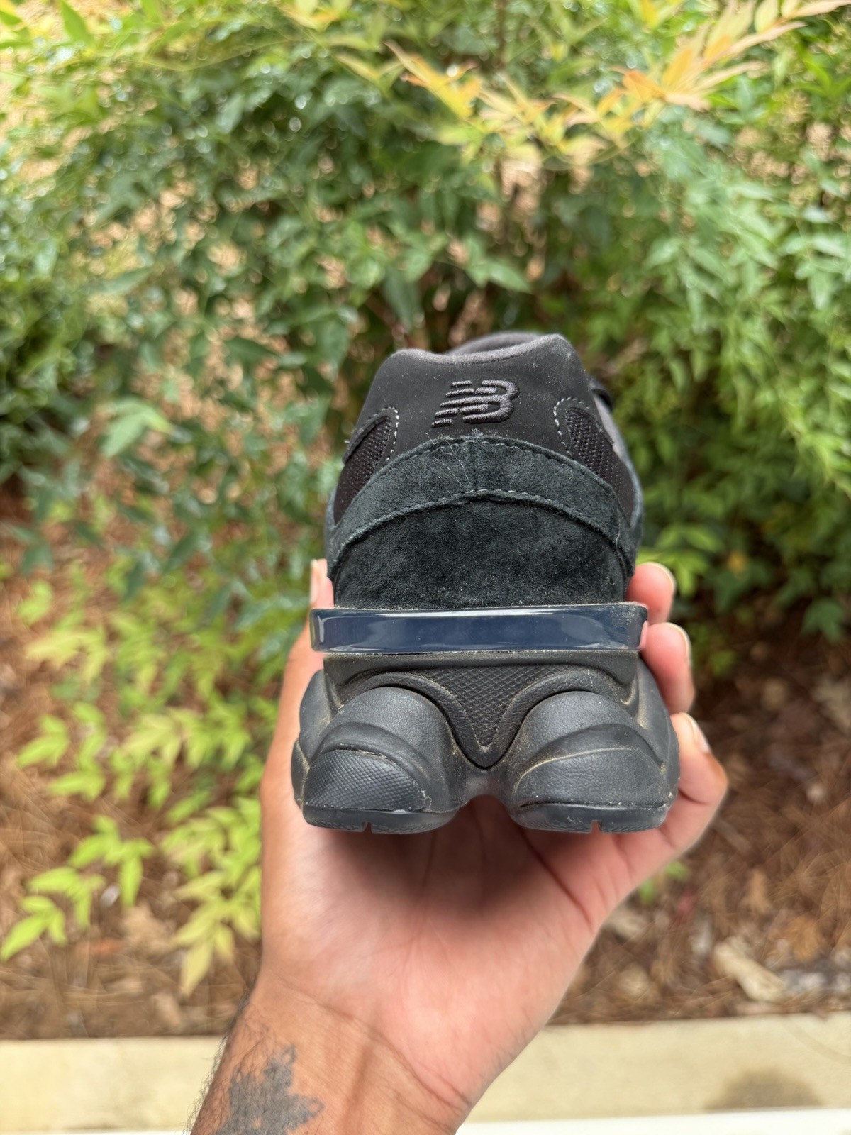Size 9 – New Balance 9060 Triple Black Suede