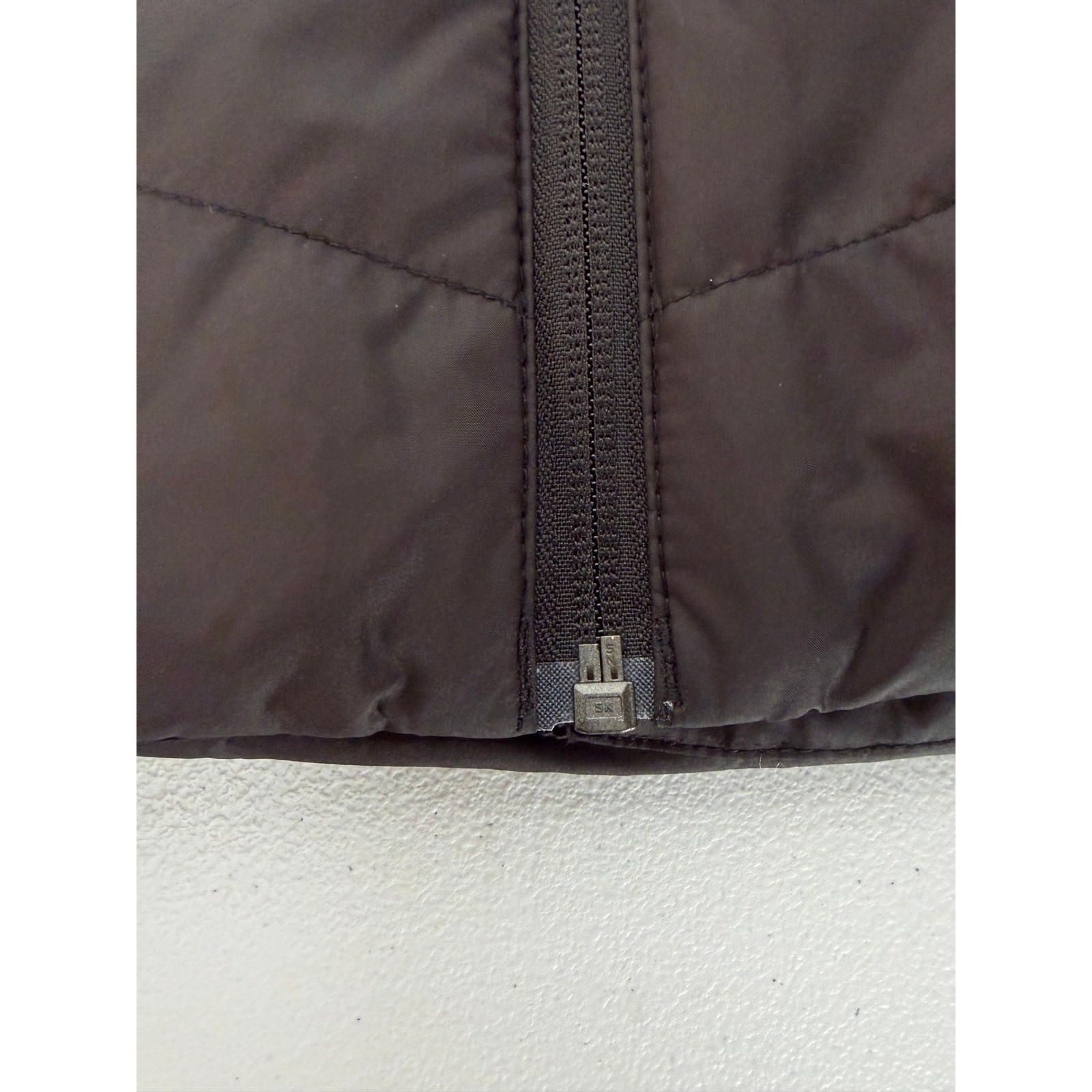 The North Face Womens Black Quilted Puffer Jacket Full Zip Insulated Coat L