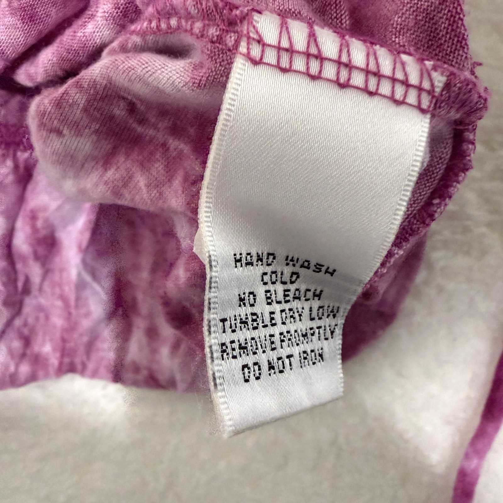 Y2K Self Esteem Tie Dye Babydoll Cami Top Womens XL Purple Boho Fairy