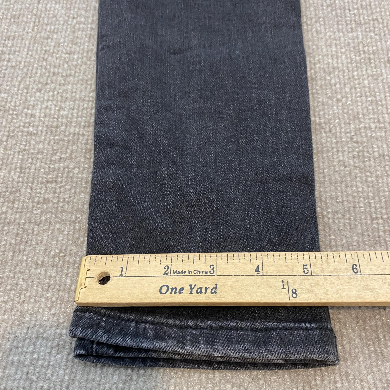Lucky Brand 411 Athletic Taper Jeans Mens 28×32 Gray Dark Wash Stretch Denim NEW