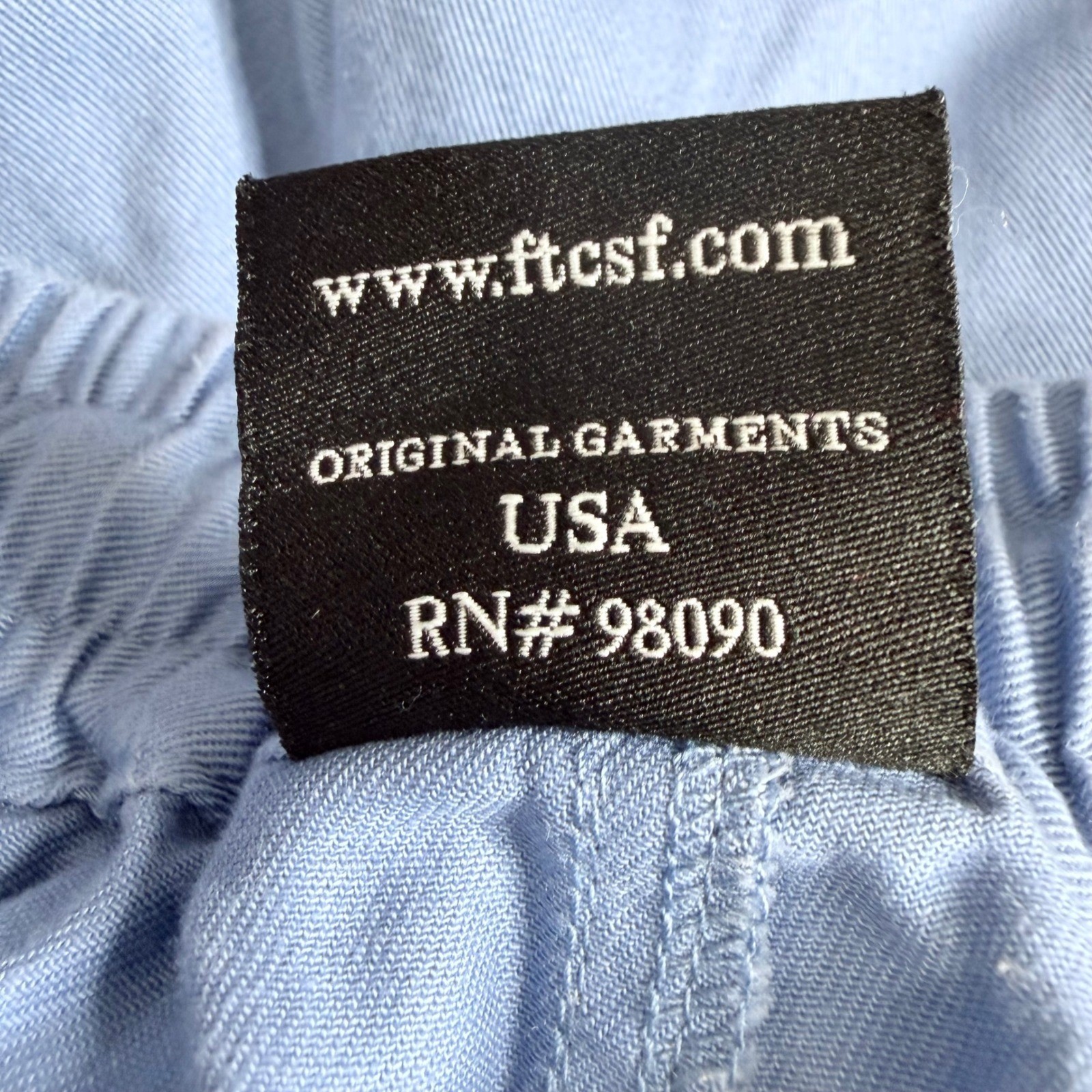 FTC Skate Twill Easy Pants Mens Large Blue