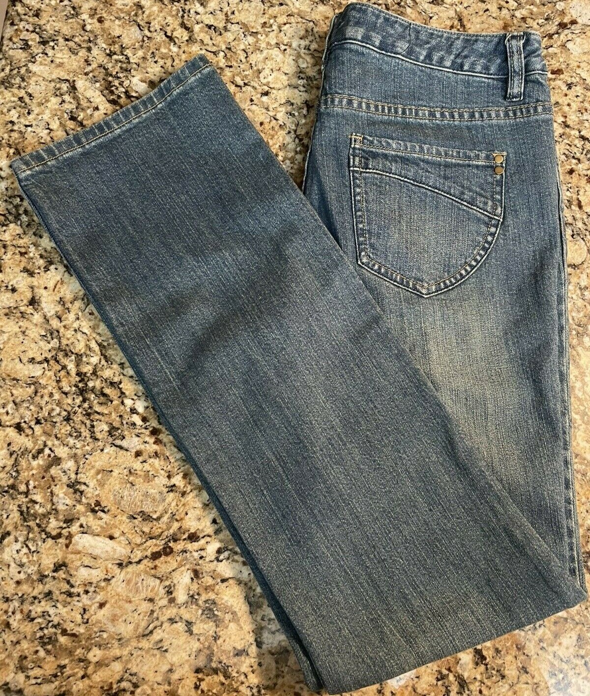 Bossini Women’s Size 28 Blue Denim Jeans 31 Waist 29 Inseam Medium Wash