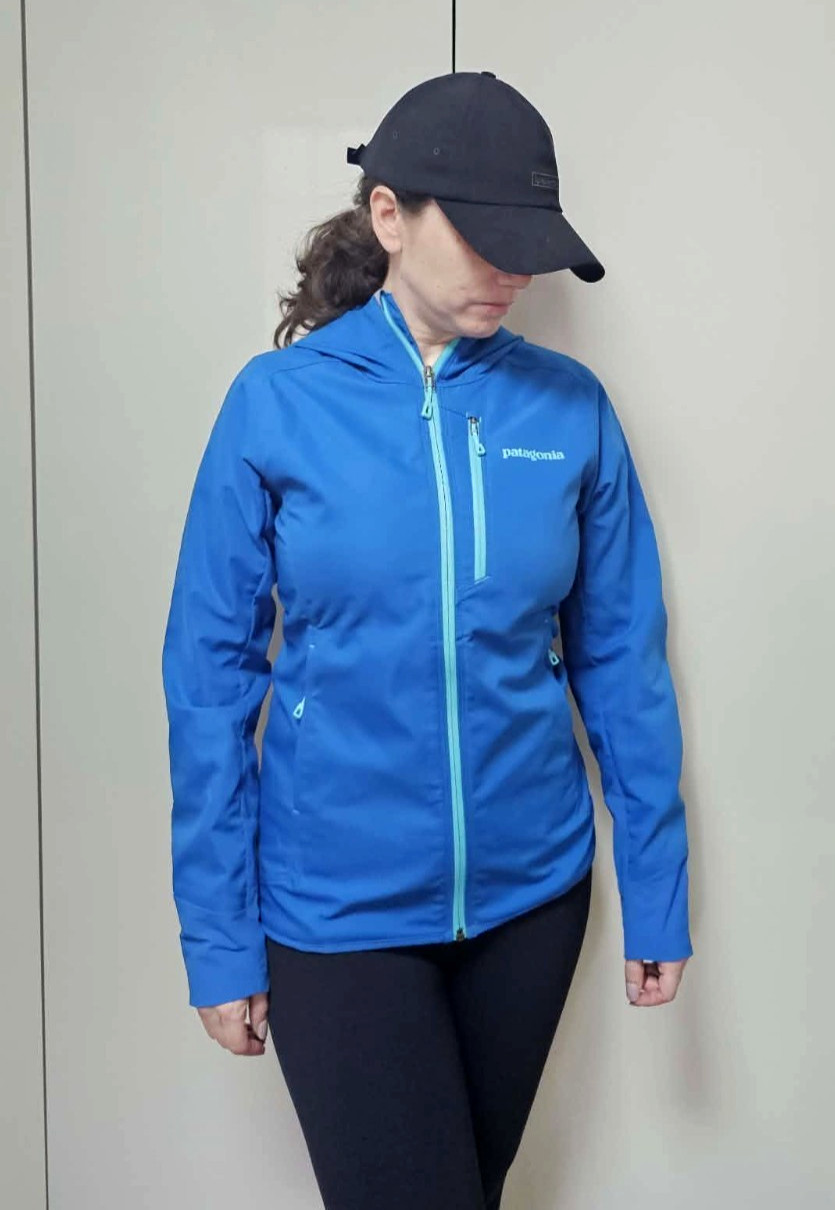 Patagonia Women’s Teal Blue Levitation Hoodie Waterproof Jacket Size XS