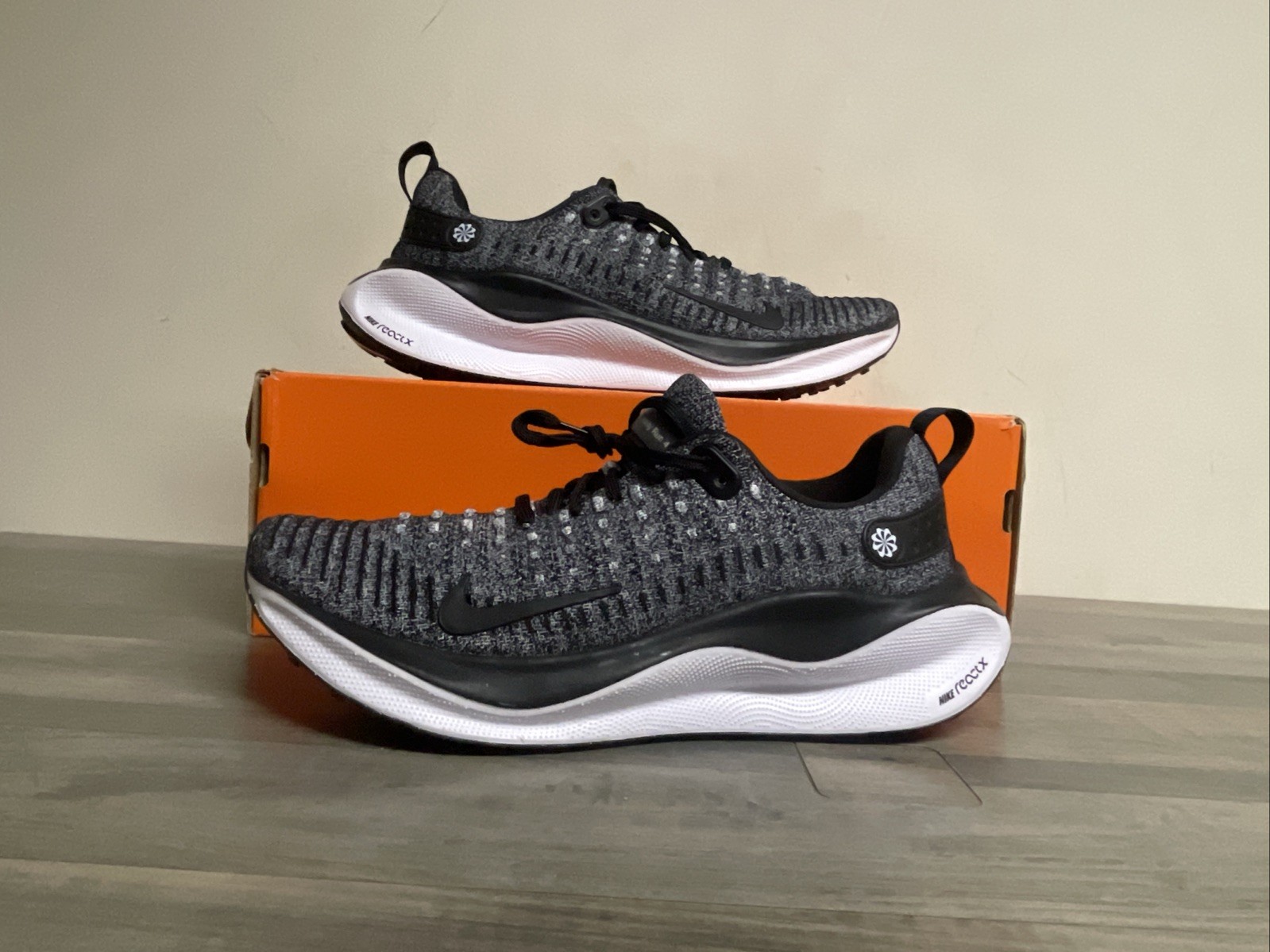 Nike React X Infinity Run 4 Oreo Black Grey White DR2670-003 Women’s Size 7 NEW