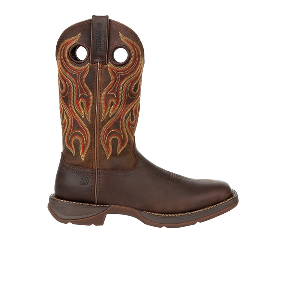 Durango Rebel Pull On Square Toe Cowboy Mens Brown Casual Boots DDB0317