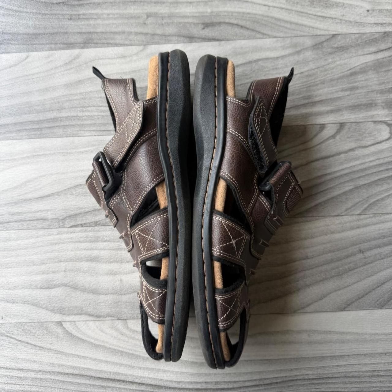 George Y2K Brown Fisherman Sandals